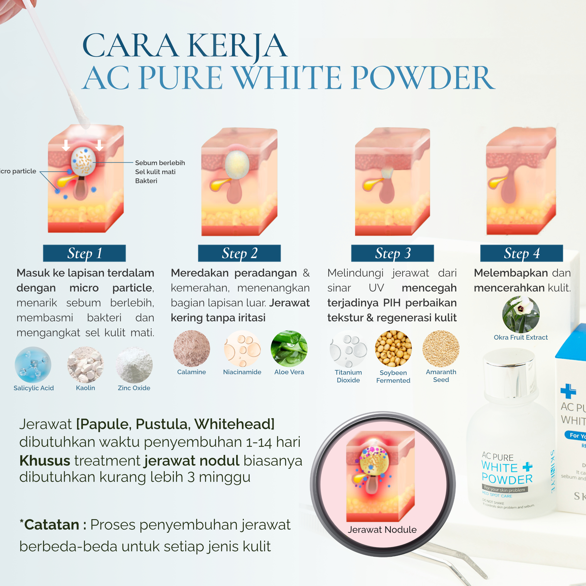 AC PURE WHITE POWDER 20 ML - Image 3