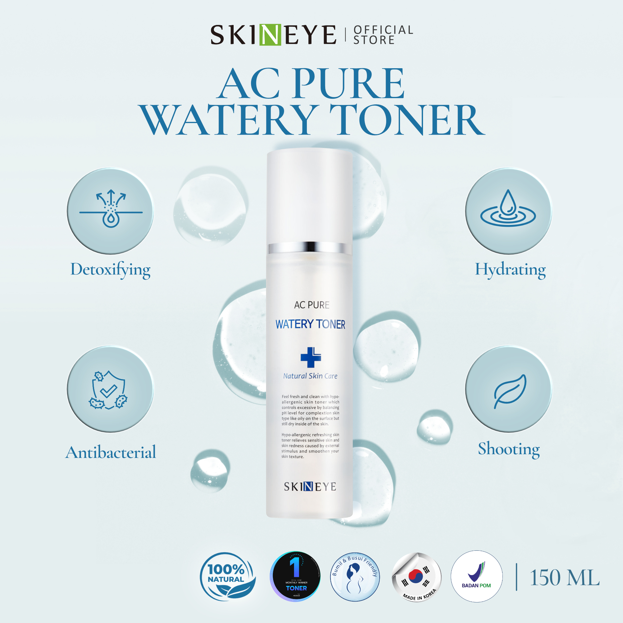 AC PURE WATERY TONER 150ML - Image 2
