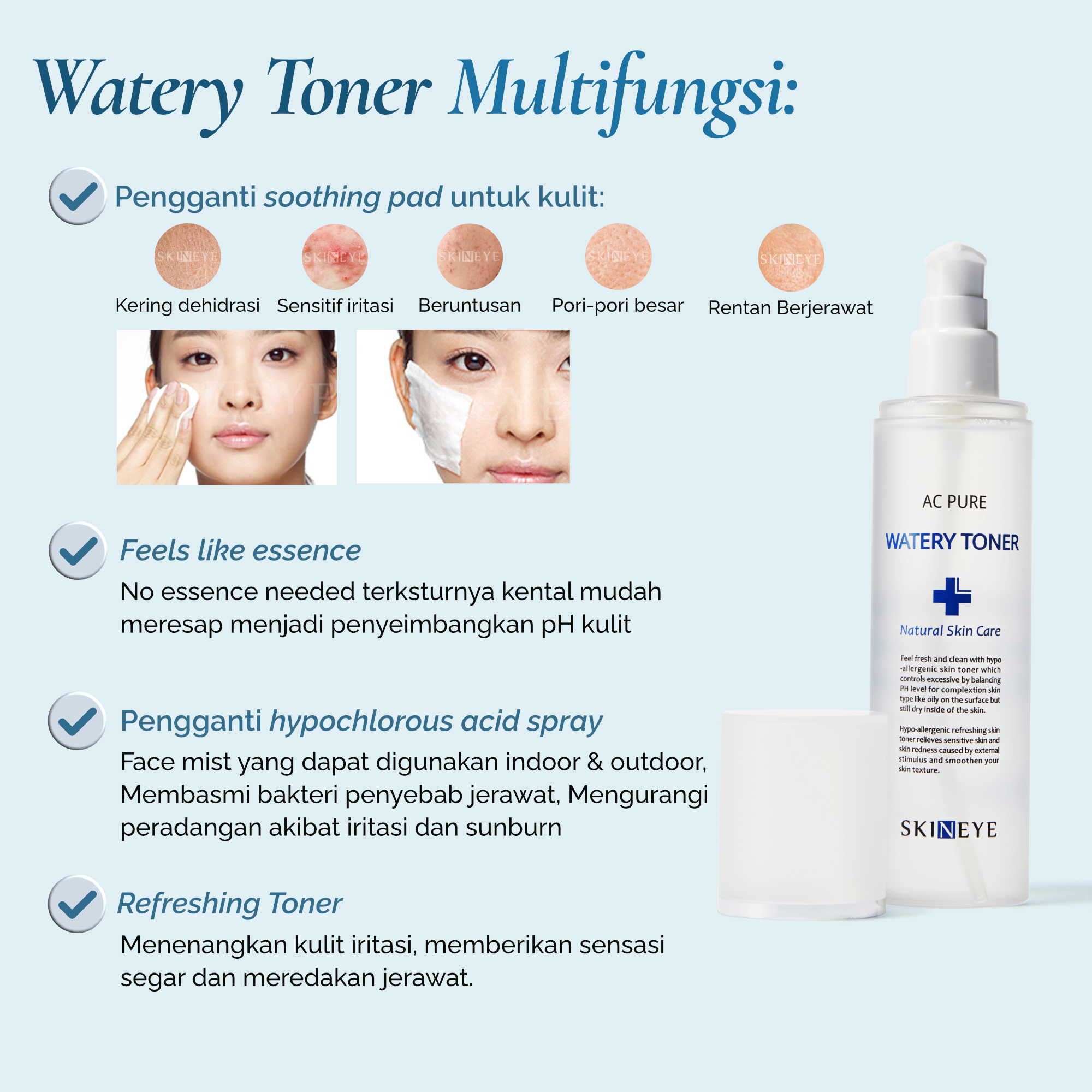 AC PURE WATERY TONER 150ML - Image 4